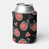 Wassermelonrad Fahrräder, Sommermuster. Dosenkühler (Kanne Rückseite)