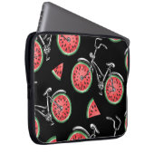 Wassermelonrad Fahrräder, Sommermuster. Laptopschutzhülle (Vorne Rechts)
