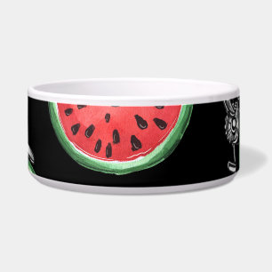 Wassermelonrad Fahrräder, Sommermuster. Napf