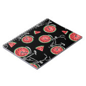 Wassermelonrad Fahrräder, Sommermuster. Notizblock (Linke Seite)