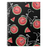 Wassermelonrad Fahrräder, Sommermuster. Notizblock (Vorderseite)