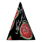 Wassermelonrad Fahrräder, Sommermuster. Partyhütchen (Rechts)