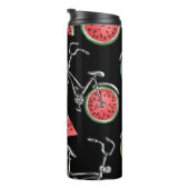 Wassermelonrad Fahrräder, Sommermuster. Thermosbecher (Nach rechts gedreht)