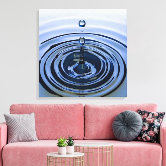 Wassermenge 4 leinwanddruck (Insitu (Wohnzimmer))