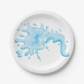 Wassermenge Pappteller (Vorderseite)