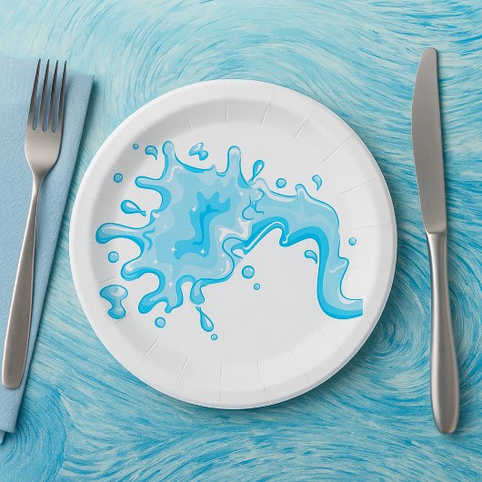 Wassermenge Pappteller