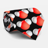 Wassermolekül H2O Krawatte (Gerollt)