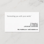 Wassermolekül H2O Visitenkarte (Rückseite)