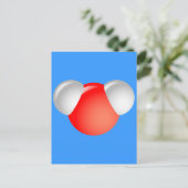 Wassermoleküle H2O Postkarte (Stehend Vorderseite)