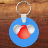 Wassermoleküle H2O Schlüsselanhänger (Vorderseite)