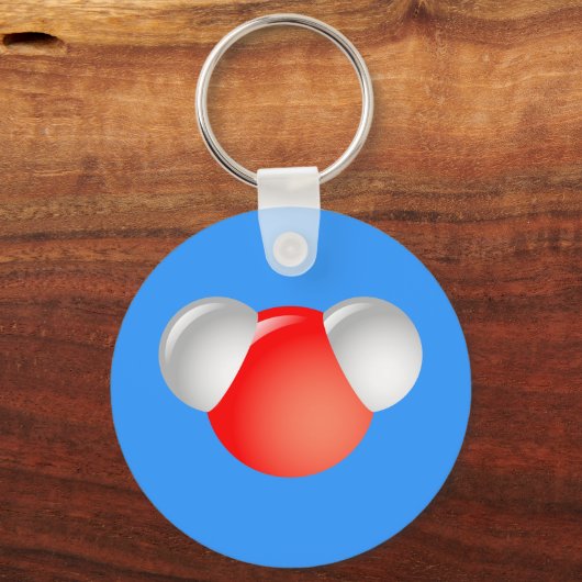 Wassermoleküle H2O Schlüsselanhänger (Vorderseite)