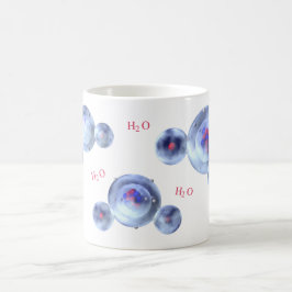 Wassermoleküle Kaffeetasse