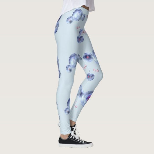 Wassermoleküle Leggings (Rechts)