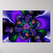 Wassermoleküle Poster (Vorne)