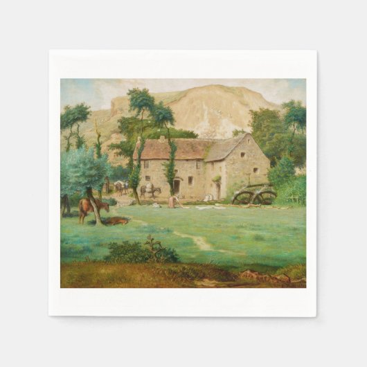 Wassermühle am Fuße des Berges Serviette (Vorderseite)