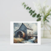 Wassermühle,  postkarte (Stehend Vorderseite)