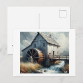 Wassermühle,  postkarte (Vorne/Hinten)