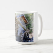 Wassermühle - rustikaler Fotobecher Kaffeetasse (VorderseiteRechts)