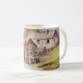 Wassermühle und Fluss Kaffeetasse (VorderseiteRechts)