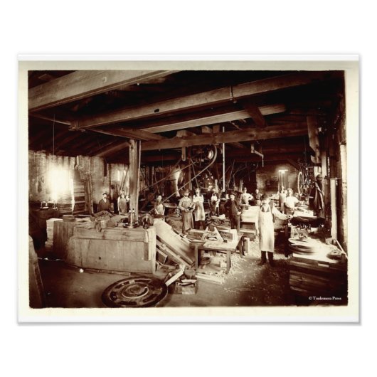 Wassermuster Maker's Shop des 19. Jahrhunderts Fotodruck (Vorne)