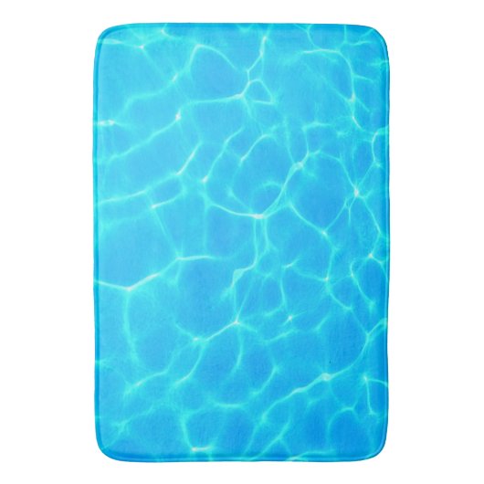 Wassermuster mit Reflektionswellen Badematte (Vorderseite Vertikal)