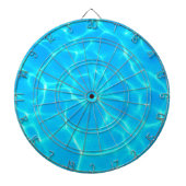 Wassermuster mit Reflektionswellen Dartscheibe (vorne)