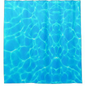 Wassermuster mit Reflektionswellen Duschvorhang (Vorderseite)