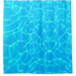 Wassermuster mit Reflektionswellen Duschvorhang