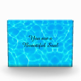 Wassermuster mit Reflektionswellen Fotoblock