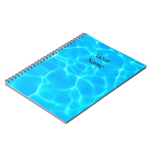 Wassermuster mit Reflektionswellen Notizblock (Linke Seite)