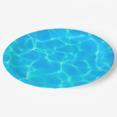 Wassermuster mit Reflektionswellen Pappteller (Schrägansicht)