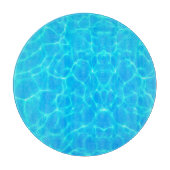 Wassermuster mit Reflektionswellen Schneidebrett (Vorderseite)