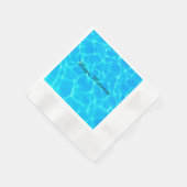 Wassermuster mit Reflektionswellen Serviette (Ecke)