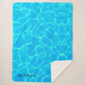 Wassermuster mit Reflektionswellen Sherpadecke (Vorderseite)