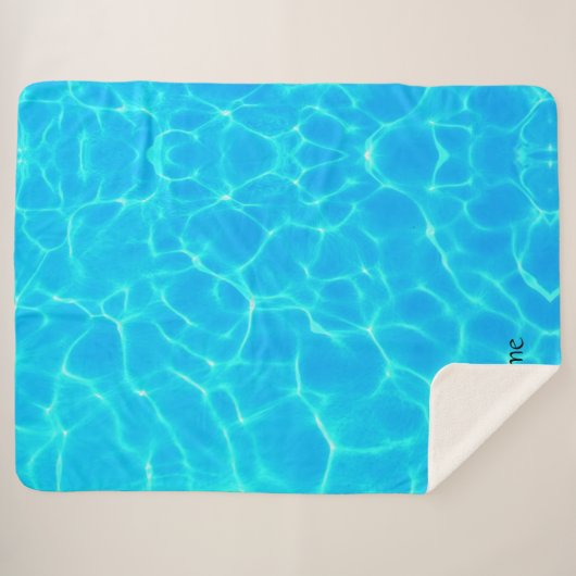 Wassermuster mit Reflektionswellen Sherpadecke (Vorderseite (Horizontal))