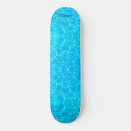 Wassermuster mit Reflektionswellen Skateboard