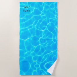 Wassermuster mit Reflektionswellen Strandtuch