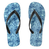 Wassermuster Nr. 1 Schwarze BG Badesandalen (Fußbett)