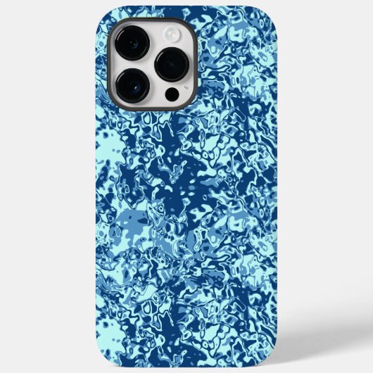 Wassermuster Nr. 1 Schwarze BG Case-Mate iPhone Hülle (Rückseite)
