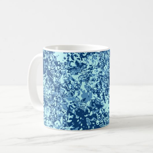 Wassermuster Nr. 1 Schwarze BG Kaffeetasse (Vorderseite Links)
