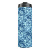 Wassermuster Nr. 1 Schwarze BG Thermosbecher (Vorderseite)