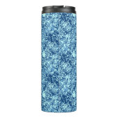 Wassermuster Nr. 1 Schwarze BG Thermosbecher (Rückseite)