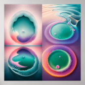 Wassermuster Poster (Vorne)