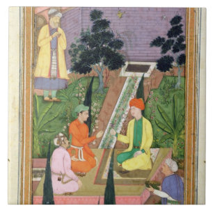 Wässern Sie Gärten, vom Clive Album (Gouache auf Fliese