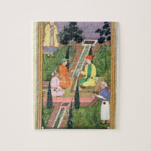 Wässern Sie Gärten, vom Clive Album (Gouache auf Puzzle