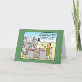 Wässern Sie in Wein-Geburtstag Karte