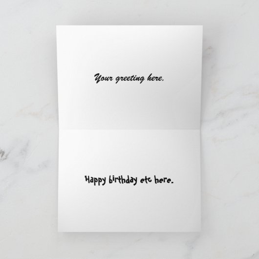 Wässern Sie in Wein Karte (Innenseite)