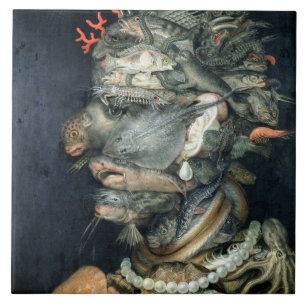 Wässern Sie, (Öl auf Leinwand), Arcimboldo, Fliese