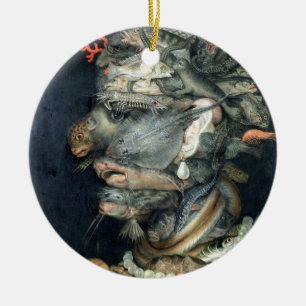 Wässern Sie, (Öl auf Leinwand), Arcimboldo, Keramikornament
