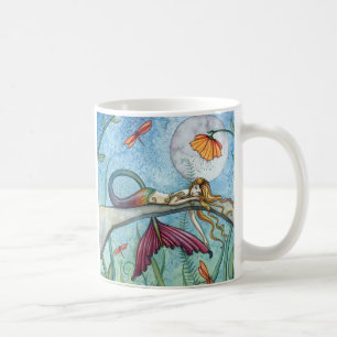 Wassernixe-Kunst am Teich Kaffeetasse